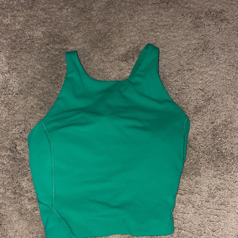 lulu high necked align in kelly green!